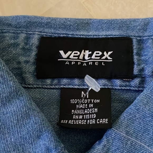 VELTEX APPAREL MEDIUM JEAN TOP LONGSLEEVE - Picture 3 of 8
